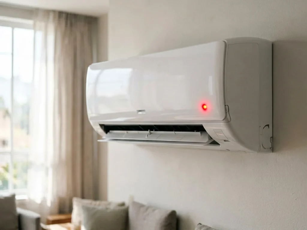 Diagnóstico inicial que você pode fazer em casa - ar condicionado com luz piscando