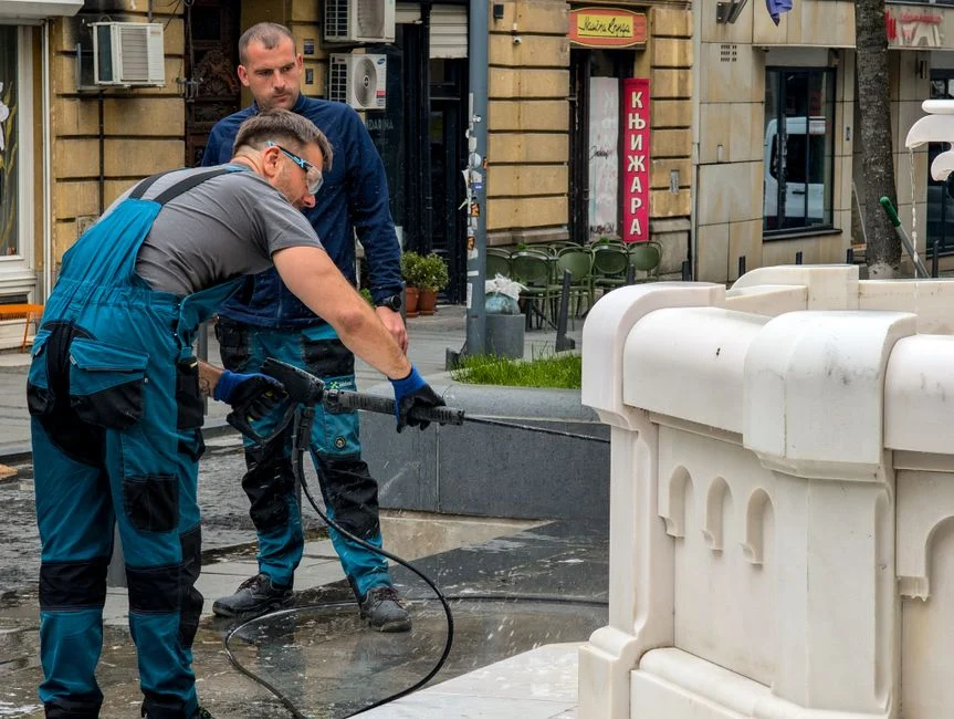 portable pressure washer for AC